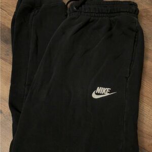 Nike Black Joggers with White Logo
